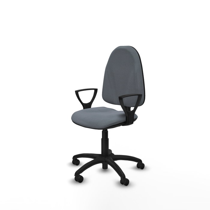 PIQUERAS Y CRESPO Chaise de bureau Algarra, tissu gris, mécanisme de contact permanent PIQUERAS Y CRESPO Chaise de bureau Algarra, tissu gris, mécanisme de contact permanent