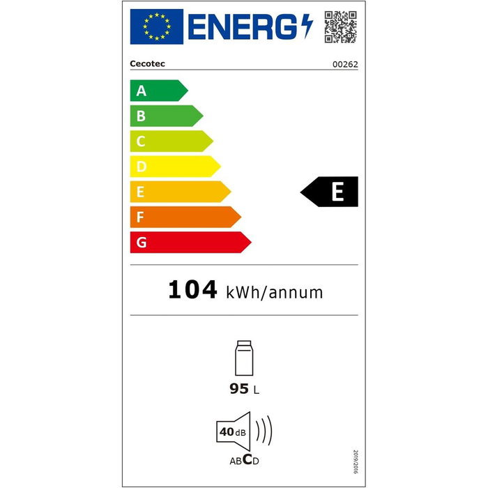 Cecotec Bolero CoolMarket TT Origin 95 Green E Vert 95 L