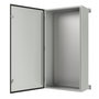 Lanview Armoire Rack Mural IP65, Boîtier avec Plaque de Montage, Dimensions 600x1200x300mm, Blanc RAL7035