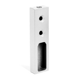 HERRAJES ALK Support de tube latéral 30-12 Argent mat