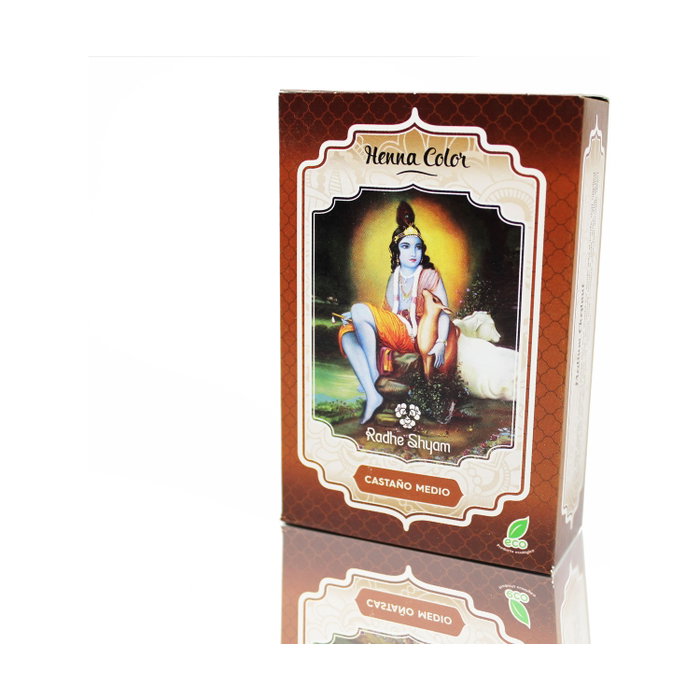 Radhe Shyam Henné en Poudre Castaño Medio