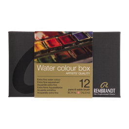 Rembrandt Set d'aquarelles métalliques avec 12 pastilles et pinceau