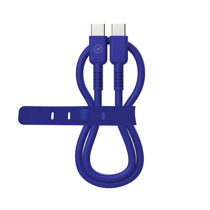 Câble USB-C vers USB-C Muvit for Change Bleu 0,2 m Câble USB-C vers USB-C Muvit for Change Bleu 0,2 m