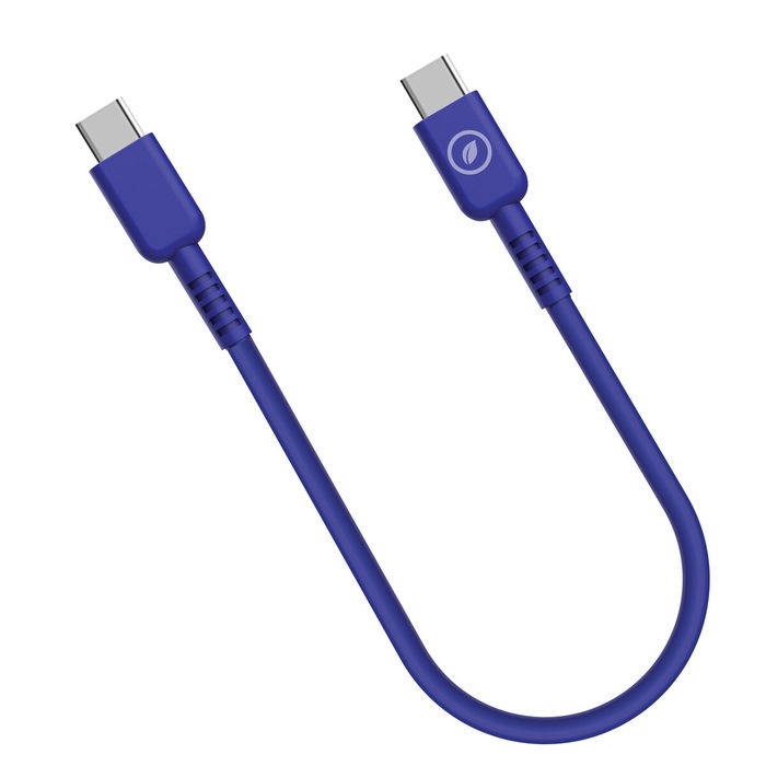 Câble USB-C vers USB-C Muvit for Change Bleu 0,2 m Câble USB-C vers USB-C Muvit for Change Bleu 0,2 m