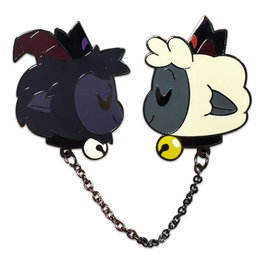 Cult of The Lamb pin Goat & Lamb 5 cm