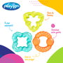 Playgro Pack de 3 Mordedores d'Eau pour Bébé, Soulage les Gencives Douloureuses, Jouet de Dentition, +3 Mois