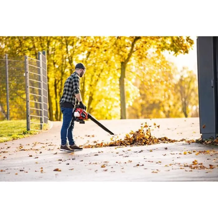 Scheppach Aspirateur souffleur broyeur thermique 4 en 1 LBH3500P, 25,4 cm³, vitesse air 72 m/s pour feuilles et débris