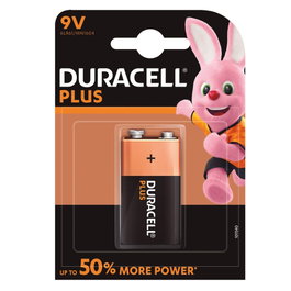 Duracell Plus 9V Pila alcalina, Blister 1