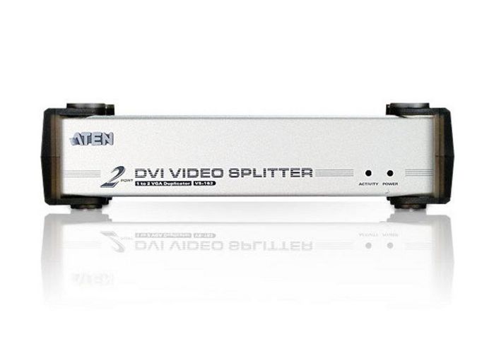 Aten Répartiteur vidéo DVI VS162 - 2 sorties - 1920x1200 - 6.75 Gb/s - Compatible HDCP pour moniteurs et projecteurs