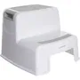Dreambaby Tabouret marchepied antidérapant 2 Up, texteuré, capacité 80 kg, pour enfants et adultes, usage salle de bain cuisine, gris