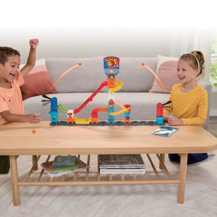 Vtech Marble Rush Basketball Set S500 Circuit de 41 pièces avec 6 billes - Jouet de construction éducatif pour enfant à partir de 4 ans