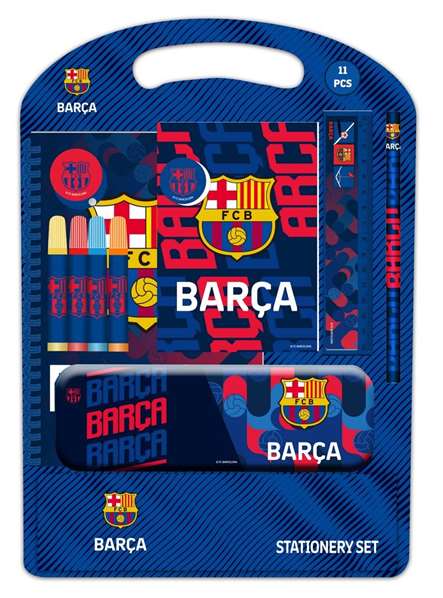 Safta Set d'écriture F.C. Barcelona Équipe 1re 25/26 - Coffret à thème football 27 x 37,5 x 3 cm pour enfants à partir de 3 ans