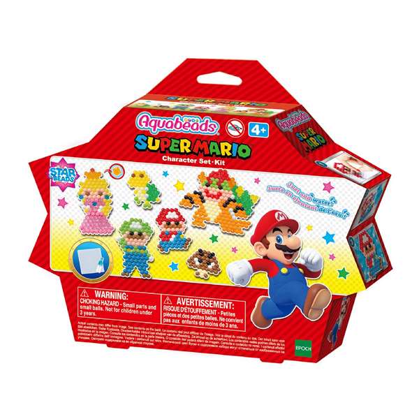 Epoch Aquabeads Super Mario - Set de Personnages - Jeu de perles à eau - Boîte 21x15x4.5 cm Epoch Aquabeads Super Mario - Set de Personnages - Jeu de perles à eau - Boîte 21x15x4.5 cm