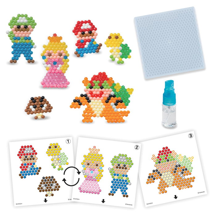 Aquabeads Set de Personages Super Mario avec Perles Étoiles Aquabeads Set de Personages Super Mario avec Perles Étoiles