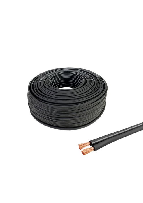 Vivolink Câble Audio de Scène Haut-Parleur 4mm2 100m en Cuivre Étamé avec Blindage - Noir, Qualité Haute Performance Vivolink Câble Audio de Scène Haut-Parleur 4mm2 100m en Cuivre Étamé avec Blindage - Noir, Qualité Haute Performance