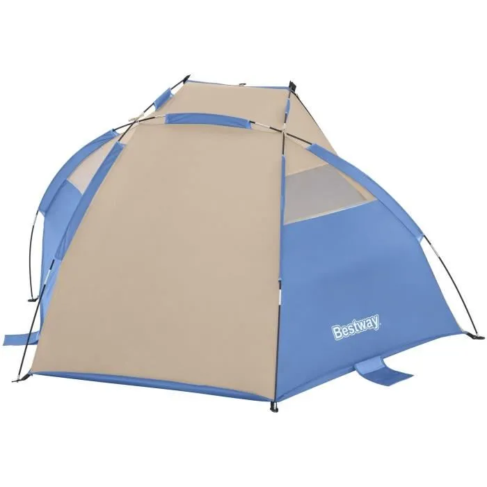 Bestway Tente de Plage Ramble X2 Réf. 68001 pour 2 Personnes, Installation Rapide, Polyester, Dimensions 200 x 120 x 100 cm, avec Sac de Transport et Piquets