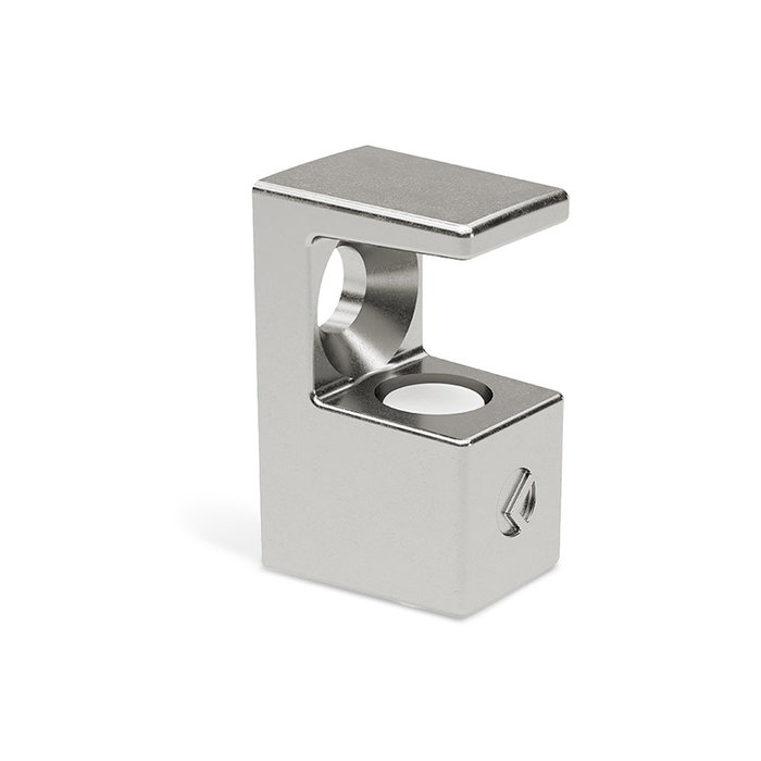 ITALIANA FERRAMENTA Support d'étagère pour verre GRACE, Nickel, 5-6 mm ITALIANA FERRAMENTA Support d'étagère pour verre GRACE, Nickel, 5-6 mm