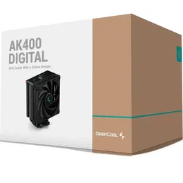 Deepcool AK400 Digital - Ventirad CPU avec ventilateur 120 mm, écran numérique et éclairage A-RGB - Compatible Intel et AMD