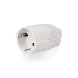 Solera Base aérienne Schuko T/t lateral 10/16 A 250 V blanche (rétractilée)