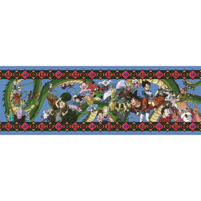 Clementoni - Puzzle Compact 1000 Pièces Panorama Dragon Ball Super - 98 x 33 cm - avec Poster - Jeu Cadeau