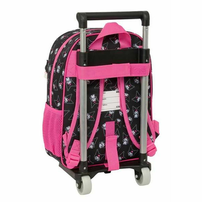 Cartable à roulettes Kuromi Noir Fuchsia 26 x 11 x 67 cm 26 x 34 x 11 cm