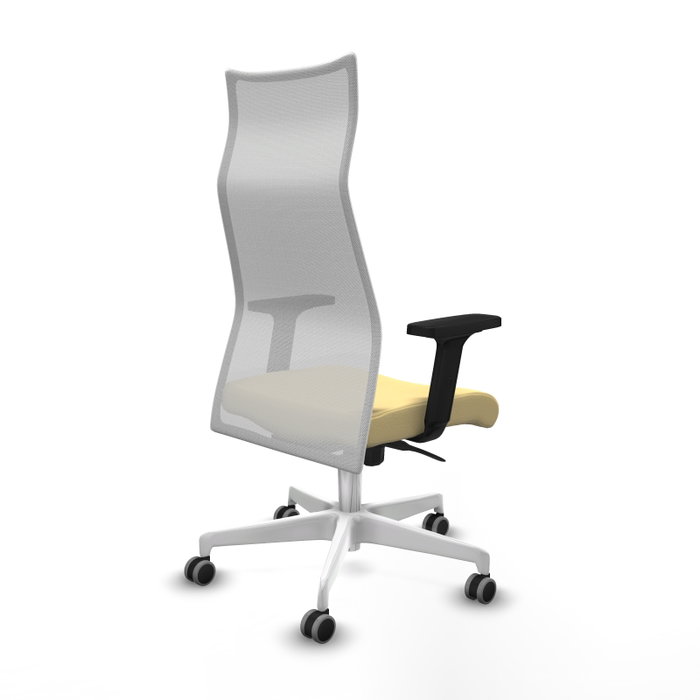 Piqueras y Crespo Chaise de Bureau Albacete Crème et Blanc Piqueras y Crespo Chaise de Bureau Albacete Crème et Blanc