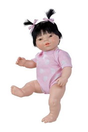 Berjuan 7061-17 - Nouveau-né poupée fille asiatique 38 cm - Âge recommandé : 36 mois - Jouet sans pile