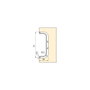 Emuca Kit de 2 profils centraux Gola pour meubles de cuisine, longueur 2,35m, avec accessoires, Aluminium, Anodisé mat