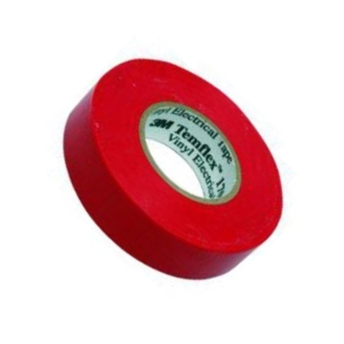 3M Temflex Cinta isolante électrique rouge 19 mm x 20 m 3M Temflex Cinta isolante électrique rouge 19 mm x 20 m