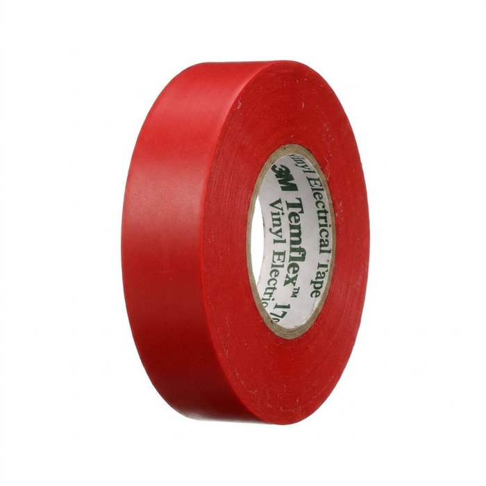 3M Temflex Cinta isolante électrique rouge 19 mm x 20 m 3M Temflex Cinta isolante électrique rouge 19 mm x 20 m