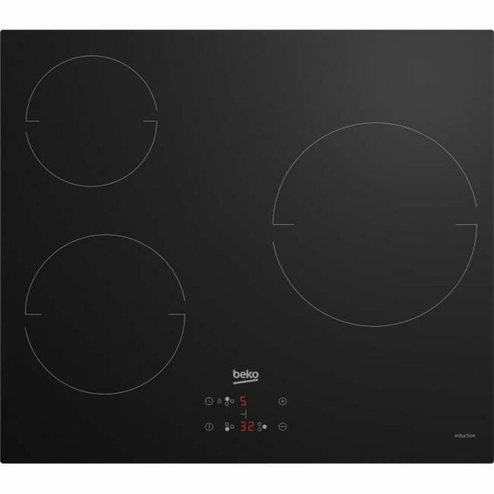 Beko HIC63400 Table de cuisson vitrocéramique 3 foyers 60 cm