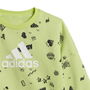 Ensemble de Sport pour Bébé Adidas Bluv Q3 Cset Vert clair