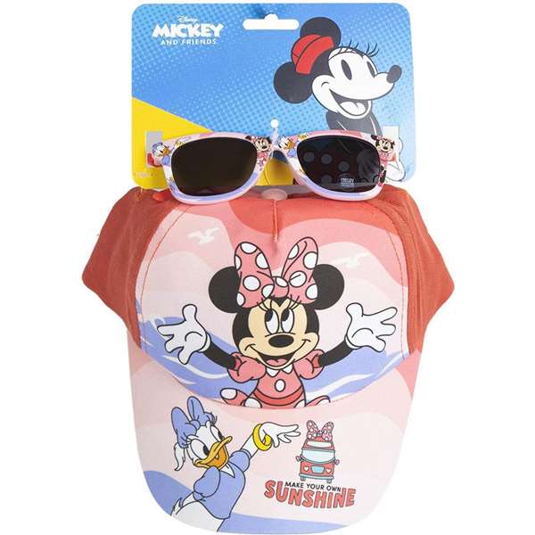 Cerdá Gorra et lunettes de soleil Minnie - Taille 53 cm - Pour enfant dès 3 ans - Rose