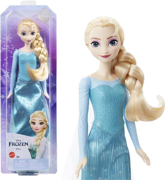 Mattel - Poupée Disney Frozen Elsa 29 cm - Version espagnole/portugaise Mattel - Poupée Disney Frozen Elsa 29 cm - Version espagnole/portugaise
