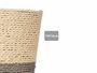 Ibergarden Macetero corde 15x14 cm gris naturel (Set de 24)