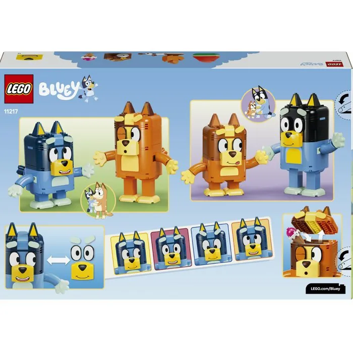 LEGO Bluey 11217 La Famille de Bluey en Briques Jeu Créatif dès 5 ans Fille ou Garçon