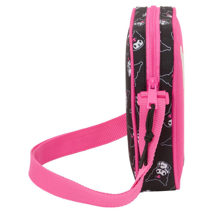 Safta Sac à Bandoulière Kuromi Noir Fuchsia