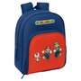 SAFTA Sac à Dos Super Mario Bros Mamma Mia 34 cm - Homologué Poussette, Pochette Bouteille, Bretelles Ergonomiques