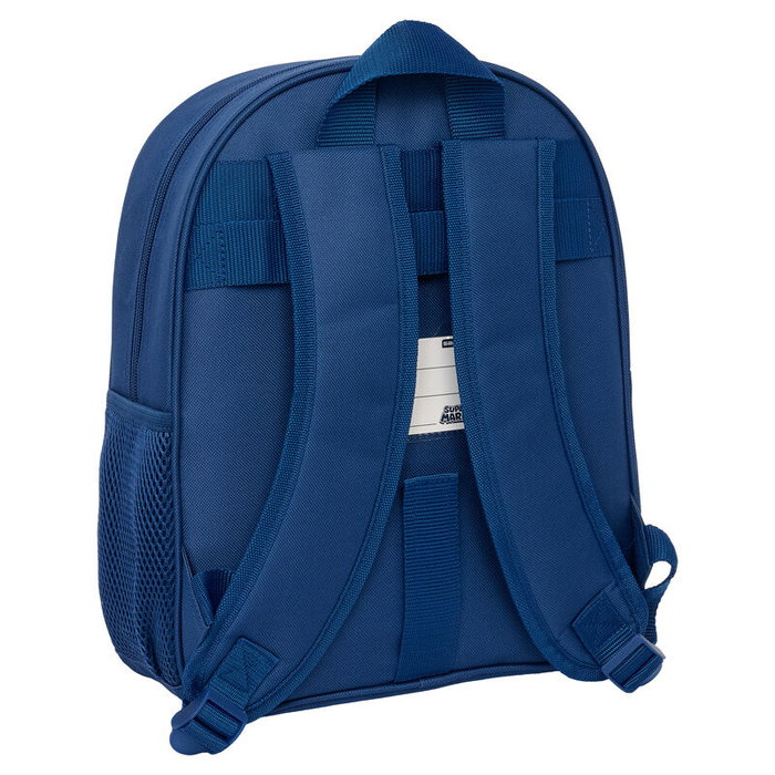 SAFTA Sac à Dos Super Mario Bros Mamma Mia 34 cm - Homologué Poussette, Pochette Bouteille, Bretelles Ergonomiques
