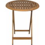 Fieldmann Set de balcon CAROL FDZN 4003-T avec table en acacia et chaises pliantes
