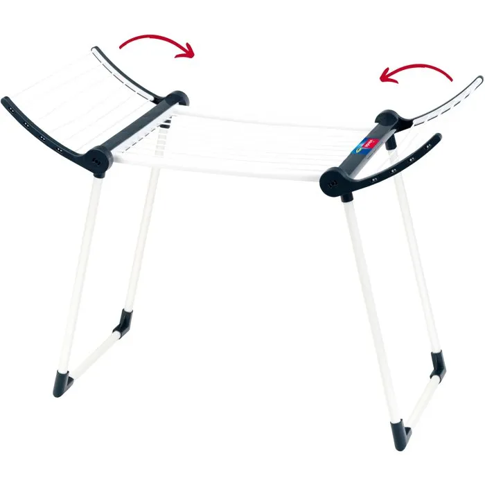 Klein - 6735 - Étendoir à linge jouet Vileda avec ailes rabattables - Reproduction fidèle - Jouet d'imitation pour enfants dès 3 ans