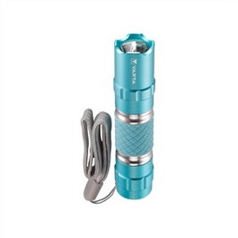 Varta 16617301421 Mini Lampe Torche en Aluminium Turquoise LIPSTICK LIGHT avec Pile AA