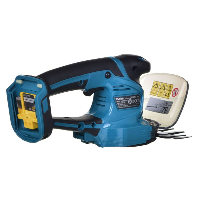 Makita DUM111ZX Taille-haie sans fil 18V Li-Ion 6Ah - Lame 11 cm, Noir et Bleu, sans batterie