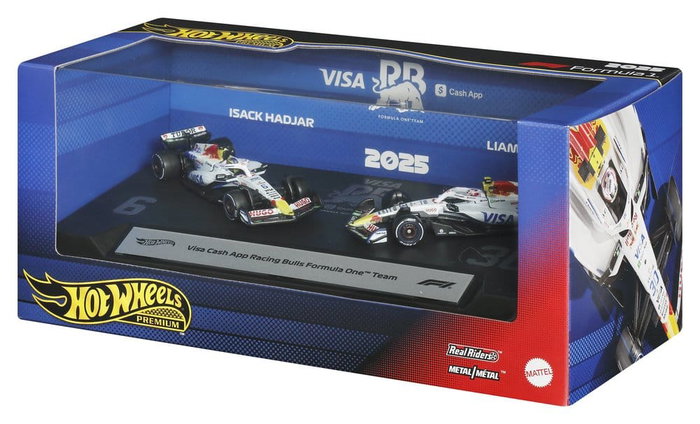Mattel Hot Wheels Premium Pack de 2 Véhicules Formule 1 1:64 Team Visa Cash App Racing Bulls Mattel Hot Wheels Premium Pack de 2 Véhicules Formule 1 1:64 Team Visa Cash App Racing Bulls