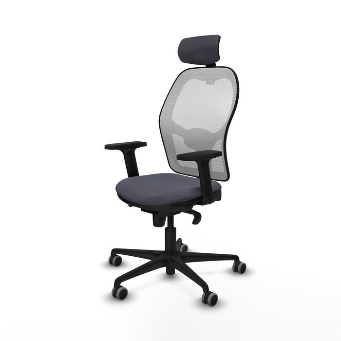 Piqueras y Crespo Chaise de Bureau avec Appui-tête 2D036G2 Gris foncé Piqueras y Crespo Chaise de Bureau avec Appui-tête 2D036G2 Gris foncé