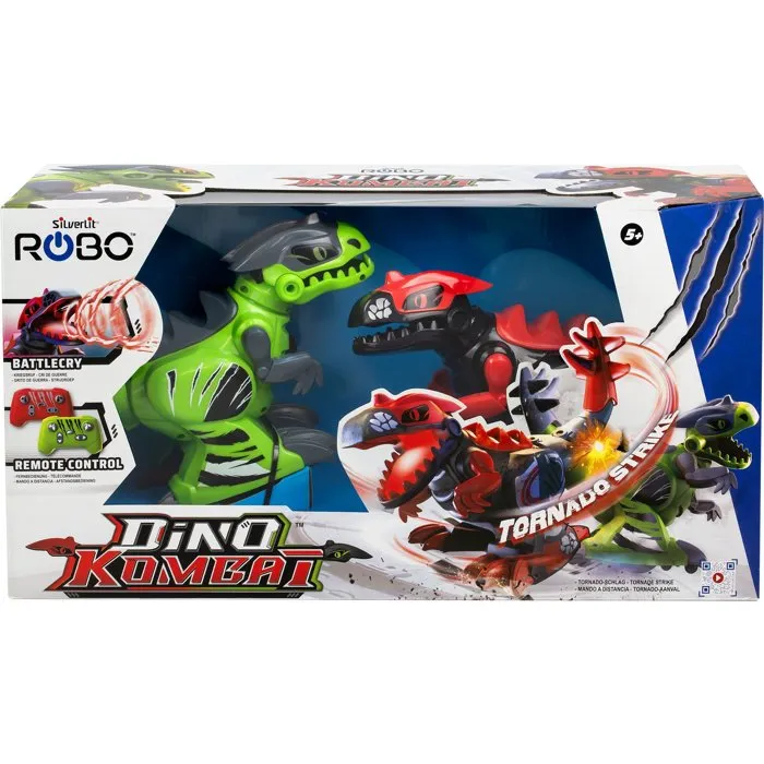 Silverlit YCOO Dino Kombat - Pack de 2 dinosaures robots télécommandés Silverlit YCOO Dino Kombat - Pack de 2 dinosaures robots télécommandés