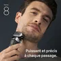 Braun Series 8 - Rasoir électrique - Noir - Technologie 4+1 avec tête de précision et tondeuse - Autonomie 60 min - Charge rapide 5 min - Système SensoAdapt