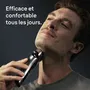 Braun Series 8 - Rasoir électrique - Noir - Technologie 4+1 avec tête de précision et tondeuse - Autonomie 60 min - Charge rapide 5 min - Système SensoAdapt