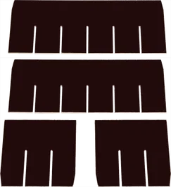Algamcases Panneaux de Séparation pour Flight Case AC-80 Algamcases - 9 Compartiments, Contreplaqué de Bouleau 9 mm