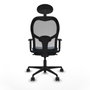 Piqueras y Crespo Chaise de Bureau avec Appui-tête 1D036N1 Blue marine